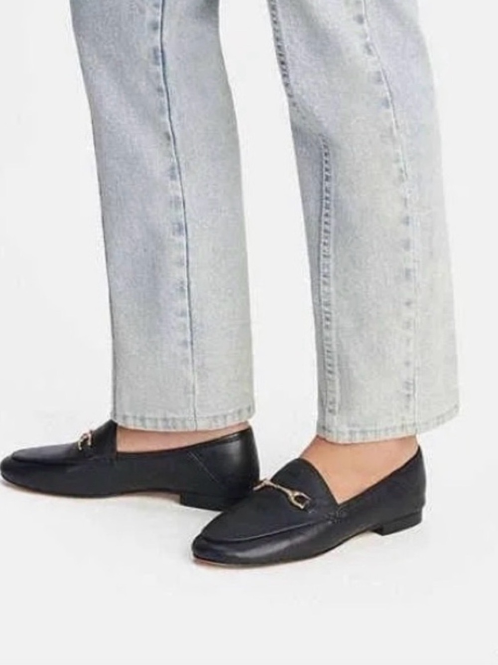 Black Leather Women's Loafers Coach